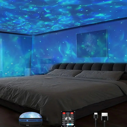 1pc Ocean Wave Projector With 7-Colors Patterns