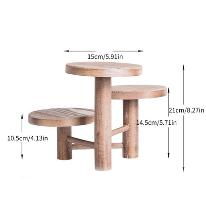 3 Tiered Plant Wooden Holder