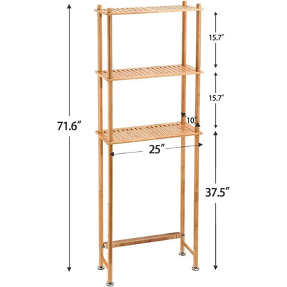 TOLIET BAMBOO SHELFS