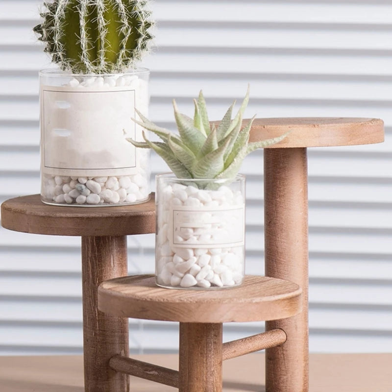 3 Tiered Plant Wooden Holder